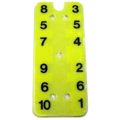 Wunder-Bar Bargun Button Plate, 10 Button, Locking Hat Plug - PH10-116